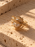Baroque Pearl Wrap Ring