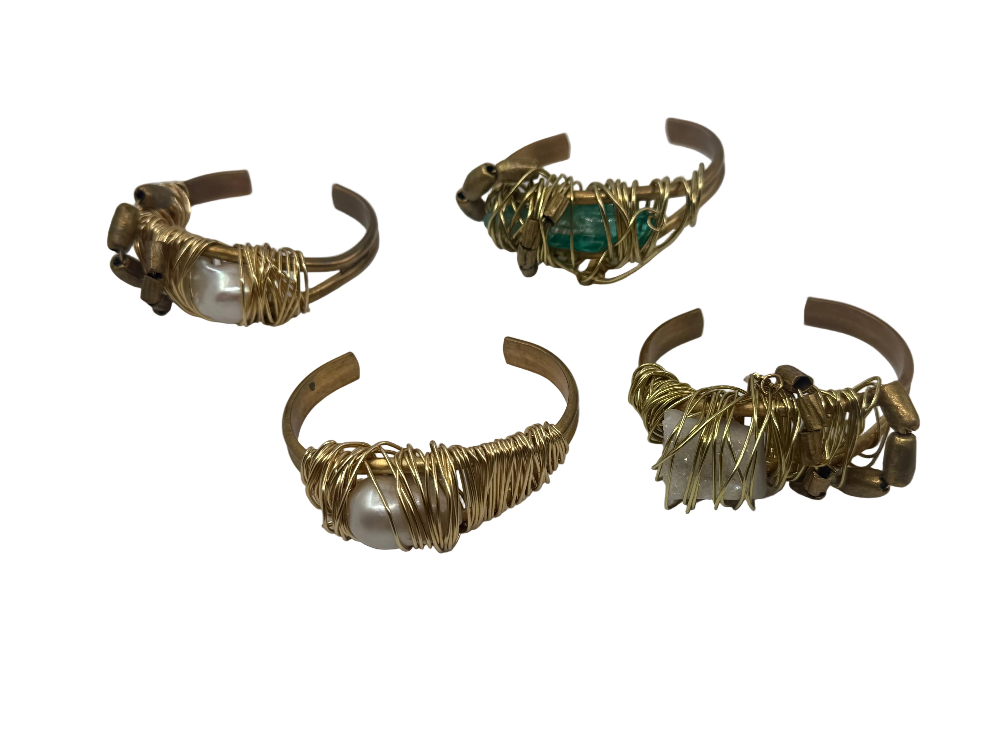 Emerald Quartz Cuff
