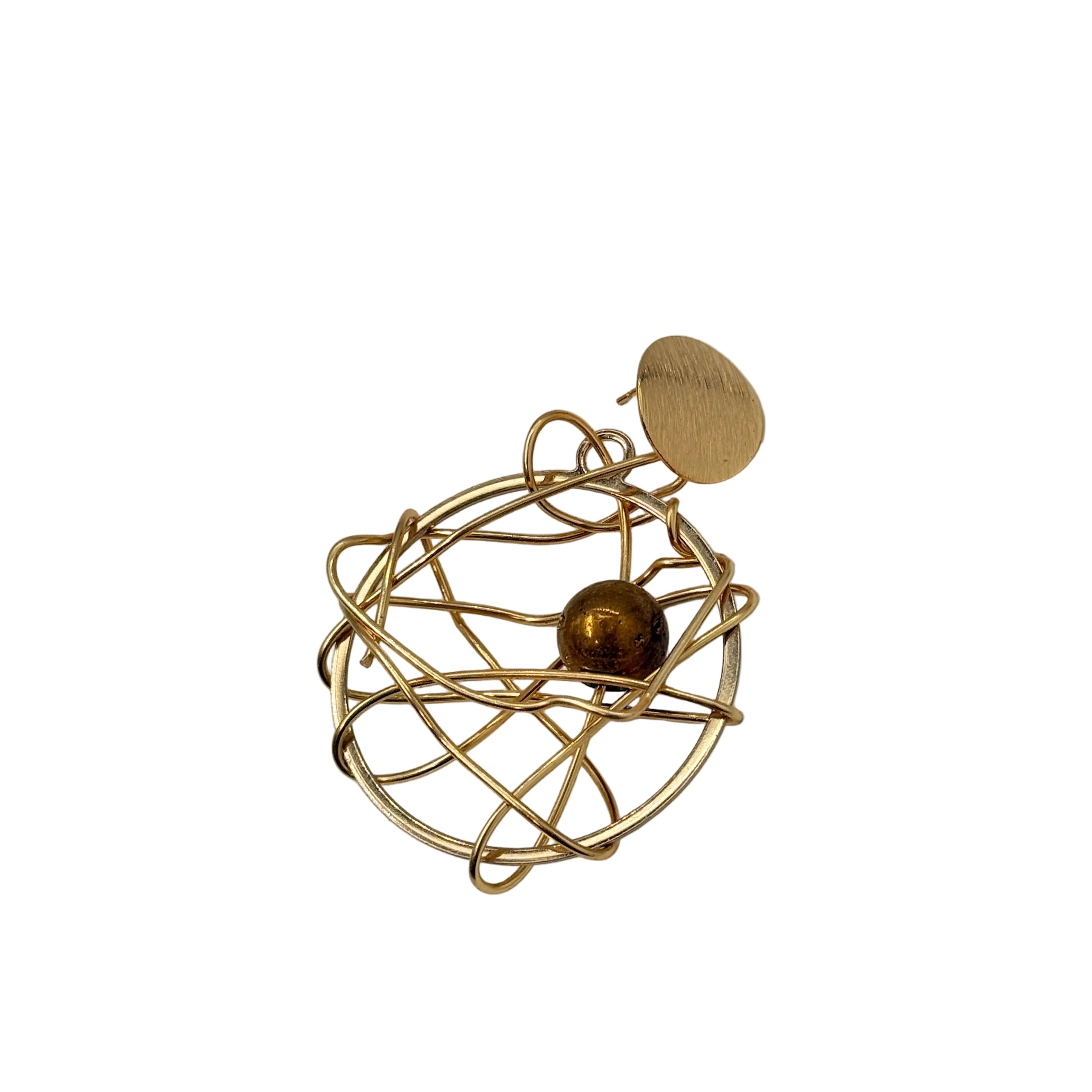Gold Wire Hoops