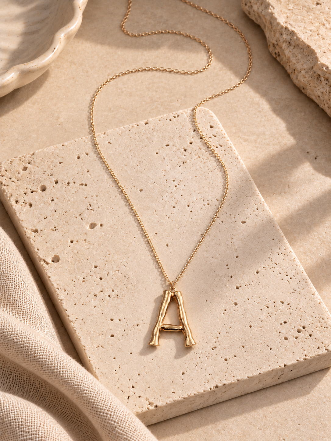 Signature Letter Necklace Andante (33inches)