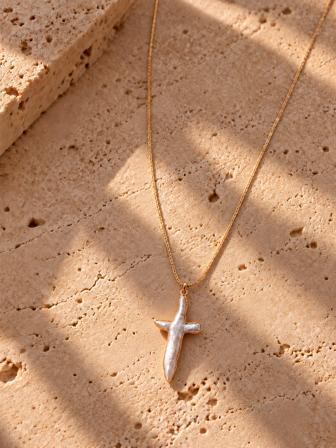 Pearl Cross Necklace