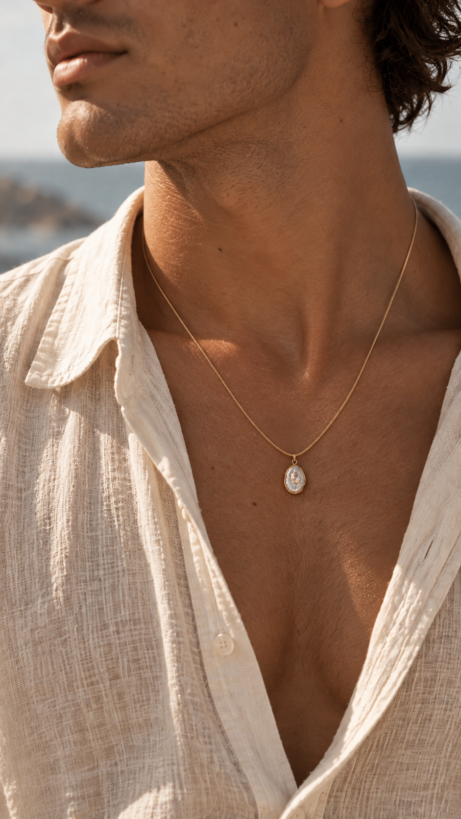 Pearl Snake Chain Necklace