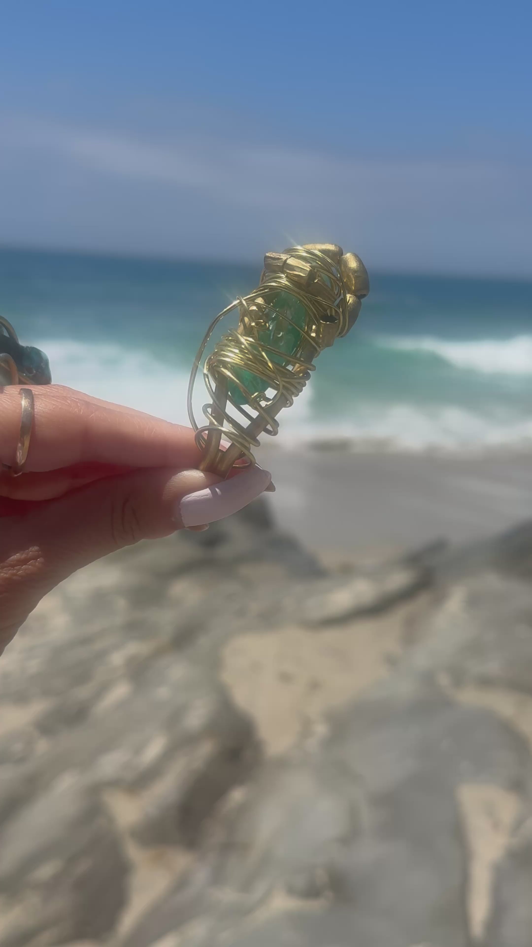 Emerald Quartz Cuff