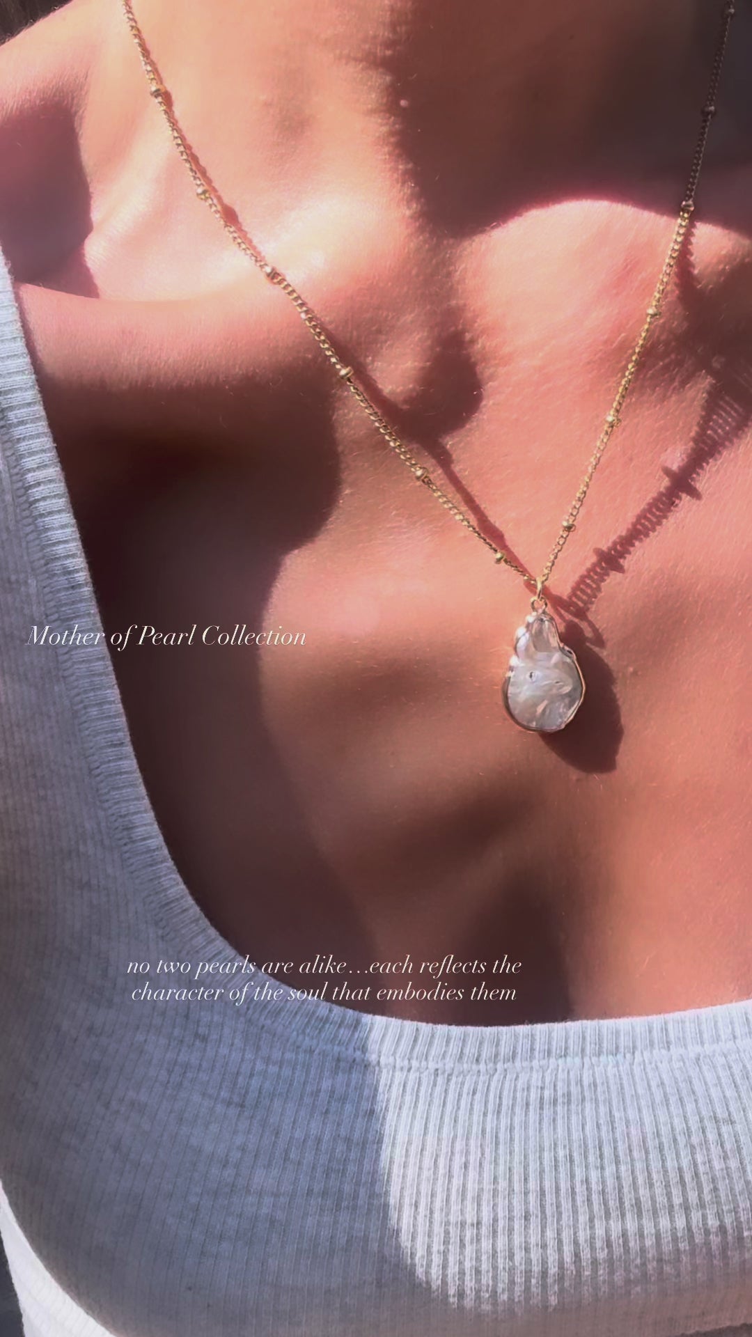 Baroque Mother of Pearl Necklace